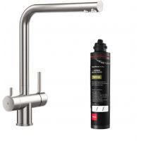 Zestaw Teka Uni bateria kuchenna do filtra wody stojąca inox z filtrem podzmywakowym (116030084, 118510000)