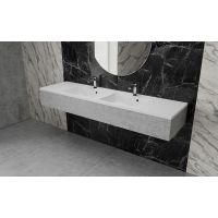 Vayer Norma-D umywalka 121,2x50 cm prostokątna wpuszczana-podwójna biała 121.050.011.3-1.0.1.X.XD