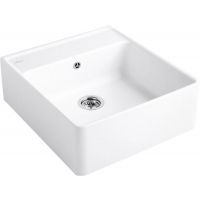 Villeroy & Boch Single-Bowl Sink zlewozmywak ceramiczny 63x59,5 cm CeramicPlus Stone White 632061RW