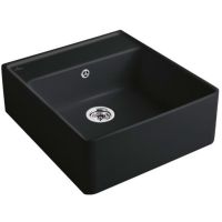 Villeroy & Boch Single-Bowl Sink zlewozmywak ceramiczny 63x59,5 cm CeramicPlus ebony 632061S5