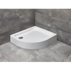 Radaway Siros E Compact brodzik 80x90 cm półokrągły prawy biały SBE9817-1R