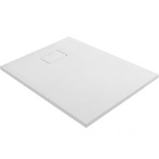 Oltens Bergytan brodzik 100x80 cm prostokątny RockSurface biały 15100000