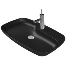 CeraStyle Nova umywalka 70x43 cm nablatowa owalna antracyt mat 074409-U97