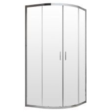 Radaway Alienta A kabina prysznicowa 80x80 cm półokrągła chrom/szkło przezroczyste 10228080-01-01