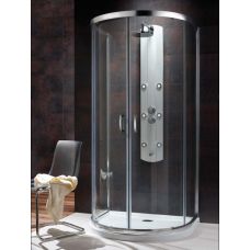 Radaway Premium Plus P kabina prysznicowa 100x90 cm półokrągła chrom/szkło przezroczyste 33300-01-01N