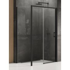 New Trendy Prime Black kabina prysznicowa 110x80 cm prostokątna lewa czarny mat/szkło przezroczyste K-1281