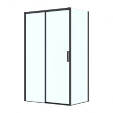 Oltens Breda kabina prysznicowa 120x90 cm prostokątna czarny mat/szkło przezroczyste 20226300