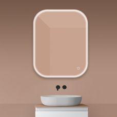 Oltens Nordlis lustro 80x100 cm prostokątne z oświetleniem z przodu z matą grzewczą 64124000