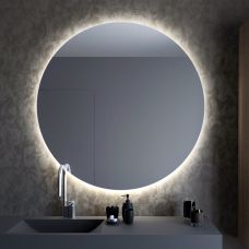 Baltica Design Bright lustro 100 cm okrągłe z oświetleniem LED barwa zimna