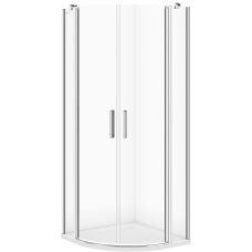 Cersanit Moduo kabina prysznicowa 80x80 cm półokrągła chrom/szkło przezroczyste S162-009