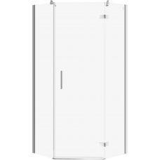 Cersanit City kabina prysznicowa 90x90 cm pięciokątna prawa chrom połysk/szkło przezroczyste S584-080