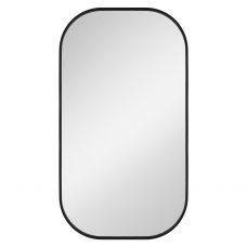 Dubiel Vitrum Luis lustro łazienkowe 50x90 cm owalne rama czarna