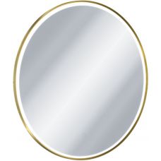 Excellent Corido lustro 100x100 cm okrągłe z oświetleniem z matą grzewczą złoty DOEX.CO100.GB