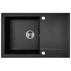 Kuchinox Hunter zlewozmywak granitowy 67x44 cm czarny SBU711T