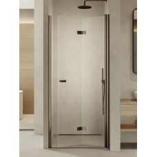 New Trendy New Soleo Gunmetal Brushed drzwi prysznicowe 80 cm składane grafitowy szczotkowany/szkło przezroczyste D-0541A
