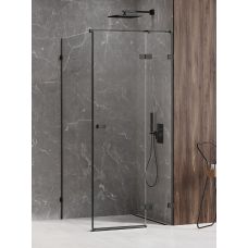 New Trendy Avexa Black kabina prysznicowa 120x80 cm prostokątna prawa czarny mat/szkło przezroczyste EXK-1599