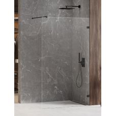 New Trendy Avexa Black ścianka prysznicowa walk-in 150 cm czarny mat/szkło przezroczyste EXK-1974