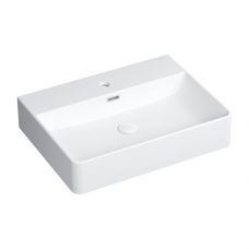 Omnires Garland umywalka 60x43 cm prostokątna nablatowa biała GARLAND600BP