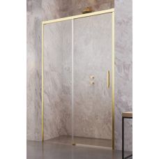 Radaway Idea Gold DWJ drzwi prysznicowe 130 cm lewe złoty połysk/szkło przezroczyste 387017-09-01L