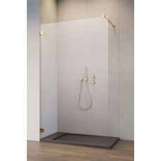Radaway Essenza Pro Gold Walk-In ścianka prysznicowa 130 cm wolnostojąca złoty połysk/szkło przezroczyste 10103130-09-01