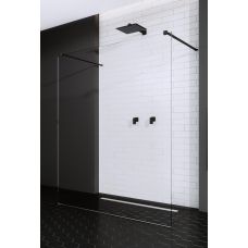 Radaway Modo New Black I Walk-In ścianka prysznicowa 150 cm czarny mat/szkło przezroczyste 388154-54-01