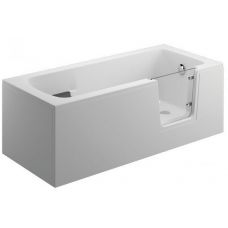 Polimat Avo wanna prostokątna 150x75 cm z drzwiami dla osób niepełnosprawnych biała 00483