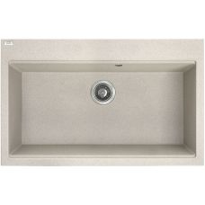 Laveo Tau zlewozmywak granitowy 80x50 cm beżowy SBT4108