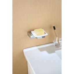 Art Platino Rok mydelniczka naścienna chrom/biały ROK-87070