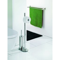 Kela Lucido stojak na papier toaletowy ze szczotką WC stal 22698