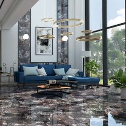 Ceramstic Imperial Poler płytka podłogowa 60x60 cm czarny połysk