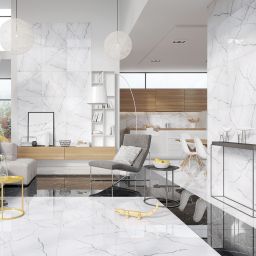 Ceramstic Mavros Bianco płytka podłogowa 60x60 cm biały połysk