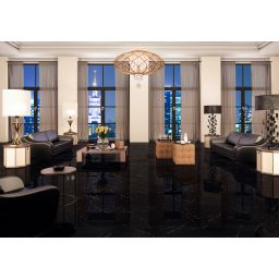 Ceramstic Mavros płytka podłogowa 60x60 cm czarny połysk