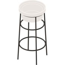 Art Ceram Fuori Scala stelaż stojący do umywalki czarny mat ACA05417