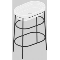 Art Ceram Fuori Scala stelaż stojący do umywalki biały mat ACA05505