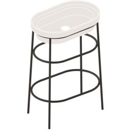 Art Ceram Fuori Scala stelaż stojący do umywalki czarny mat ACA05517