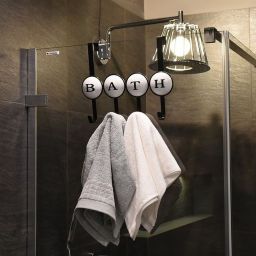 AWD Interior wieszak na ręcznik biały/czarny AWD02091482