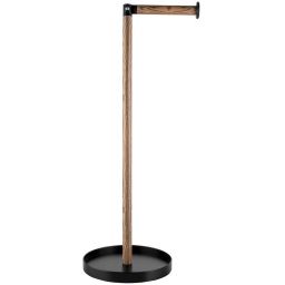 AWD Interior stojak na papier toaletowy czarny/drewno AWD02071667