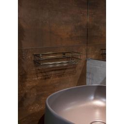 AWD Interior półka łazienkowa 26 cm złoto antyczne AWD02081704