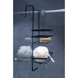 AWD Interior półka łazienkowa 25 cm podwójna czarna AWD02081778