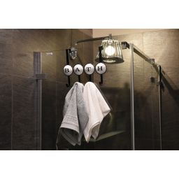 AWD Interior wieszak na ręcznik biały/czarny AWD02091482