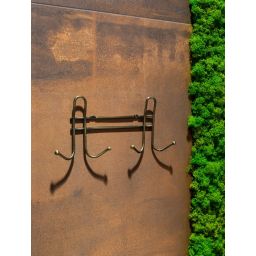 AWD Interior wieszak na ręcznik ścienny złoty antyczny AWD02091714