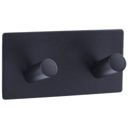 AWD Interior wieszak na ręcznik podwójny czarny AWD02091761