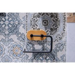 AWD Interior uchwyt na papier toaletowy czarny/brązowy AWD02091765