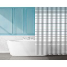 AWD Interior zasłona prysznicowa 180x180 cm EVA biały/szary AWD02101153