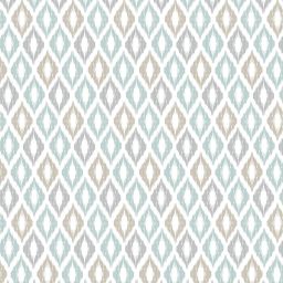 AWD Interior zasłona prysznicowa 180x180 cm EVA biały/wzór miętowy/brąz AWD02101809