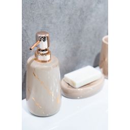 AWD Interior Diosa dozownik do mydła 410 ml stojący beżowy AWD02191745