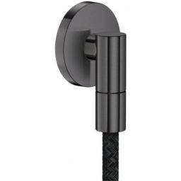 Axor Wall outlet Fine przyłącze kątowe czarny chrom szczotkowany 36737340