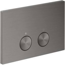 Axor FlushPlate przycisk spłukujący do WC czarny chrom szczotkowany 42530340