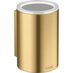 Axor Universal Circular kubek do mycia zębów złoty optyczny szczotkowany 42804250