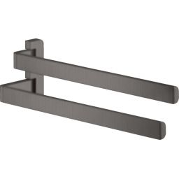 Axor Universal wieszak na ręcznik podwójny czarny chrom szczotkowany 42821340